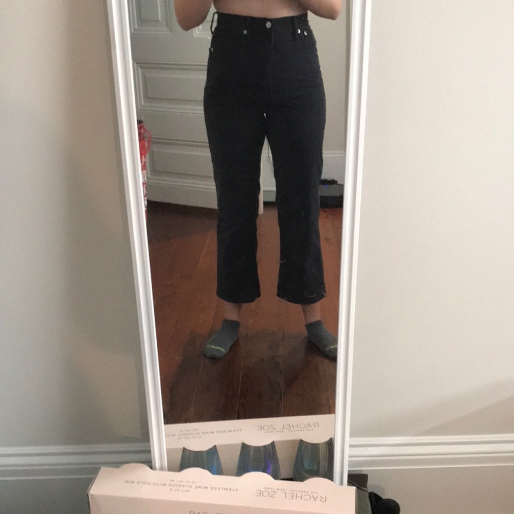 Madewell Slim Widel Leg Crop in Lunar Wash